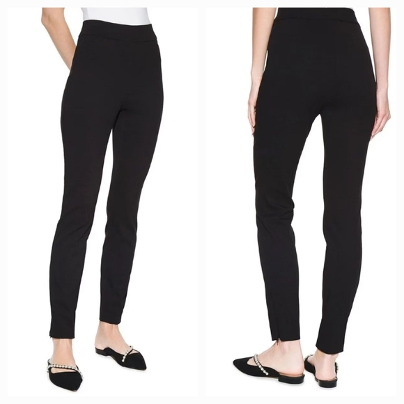 WHBM Slimming high waist refined seam detail black sculpted structured pant - Picture 10 of 17